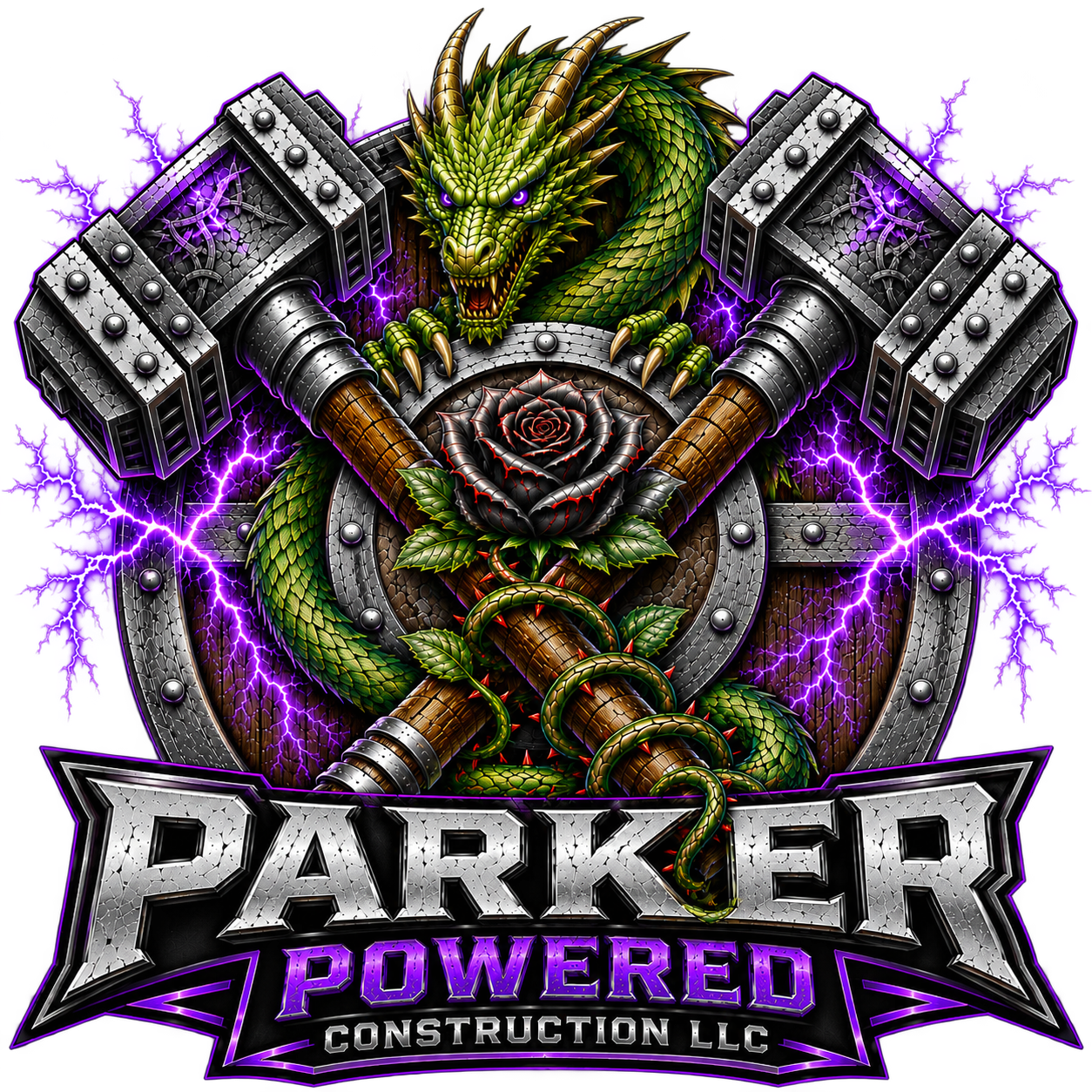 Parker Powered Construction logo